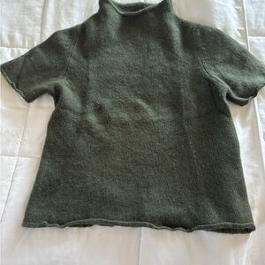 Chloe Dark Green Turtleneck Sweater